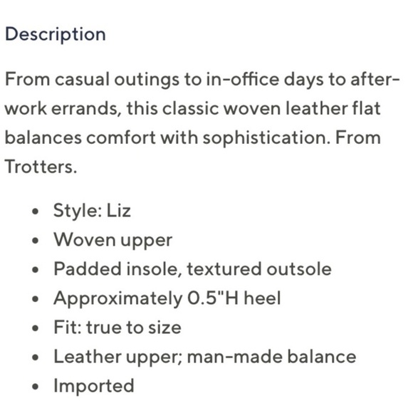 Trotters Liz in navy sz 12W - Picture 8 of 8